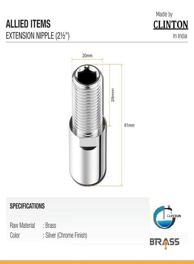 clinton_2.5 inch extension nipple for pipe fiftting (set of 1) - Image 2